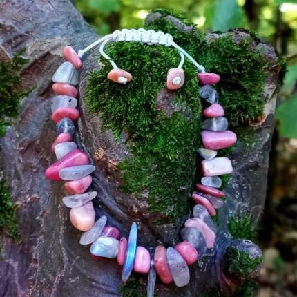 دستبند سنگی رودونیت لابرادوریت