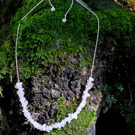 گردنبند کوارتز صورتی