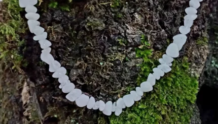 گردنبند کوارتز صورتی2